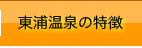 東浦温泉の特徴